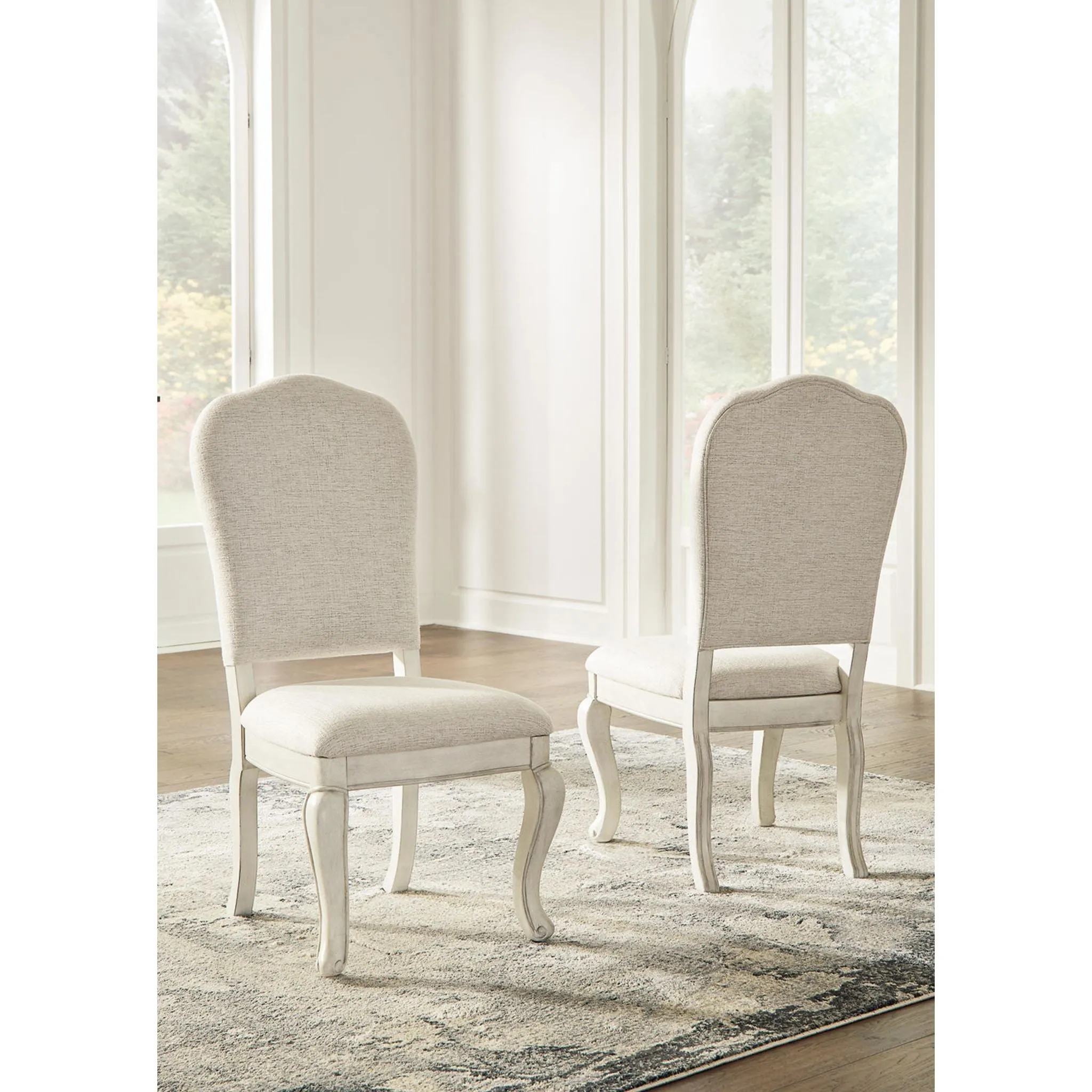 Arlendyne Side Chair - Antique White - (D980-01)