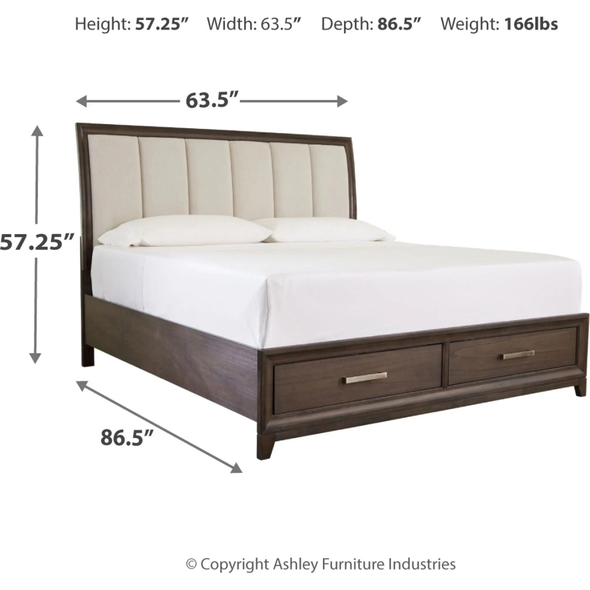 Brueban 5 Piece Storage Bedroom